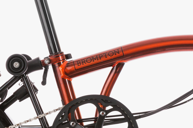 Brompton H6L Electric C Line Explore Flame Lacqeur